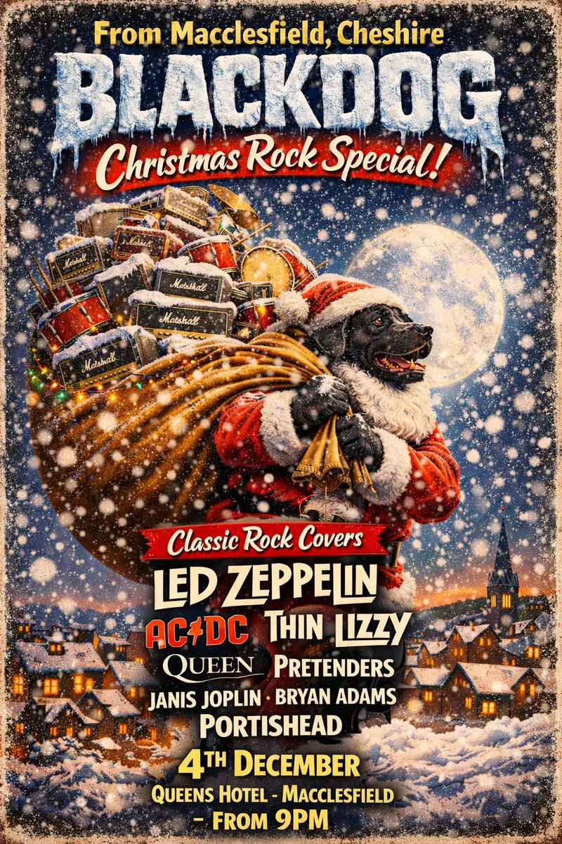 BlackDog December gig poster large